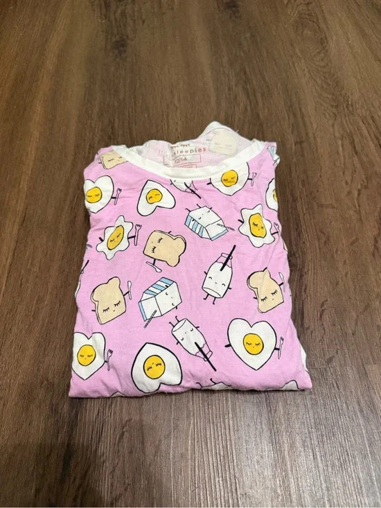 Little Sleepies Pink Breakfast Friends Pajama Set