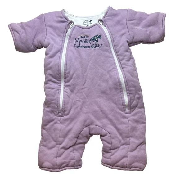 Halo Magic Baby Infant Sleepsuit Large 3-6M 18-21 Lb Purple Sleep Sack Swaddle