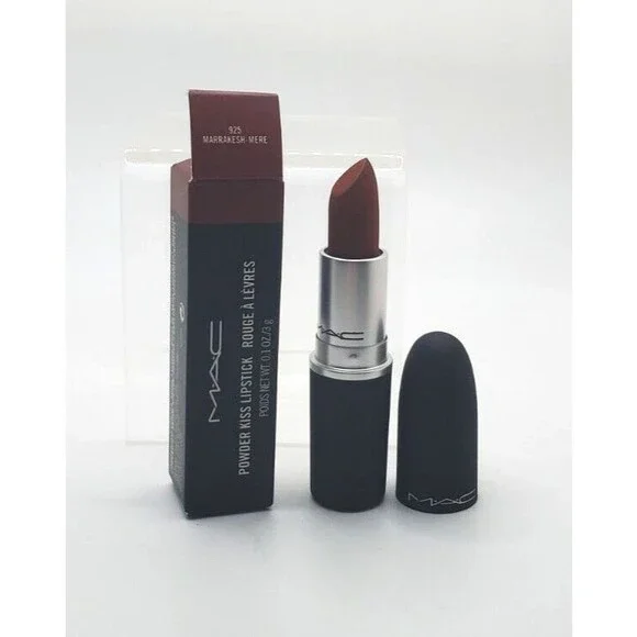 MAC MARRAKESH-MERE #925 Lipstick ~  Intense Orange Brown ~Powder Kiss Matte ~NIB
