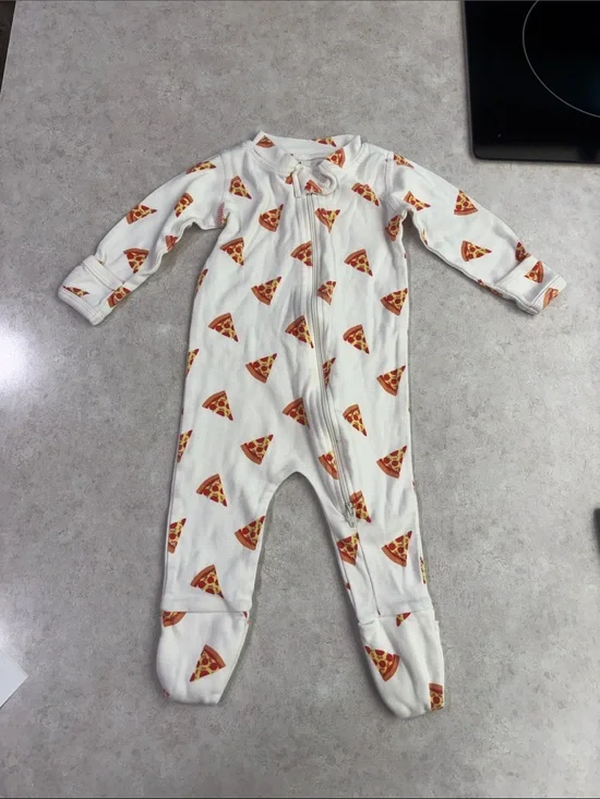 Monica + Andy 2 way zip pizza pjs