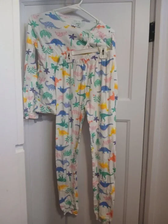Carter's Girls 12 Dinosaur Pajama Set
