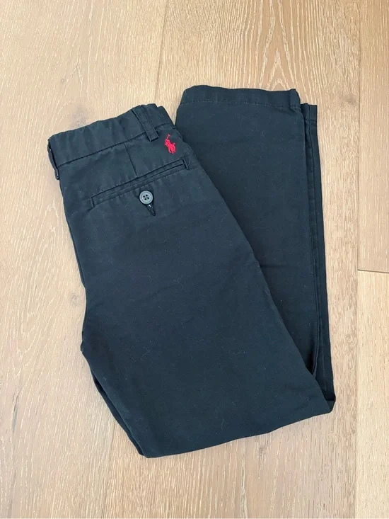 Polo by Ralph Lauren Black Chino Pants with Red Pony
