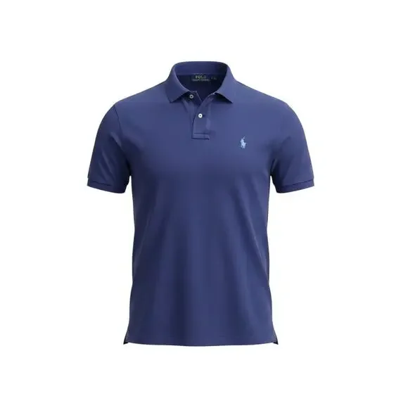 Polo Ralph Lauren Classic Fit Polo Shirt Blue Short Sleeve Men's L