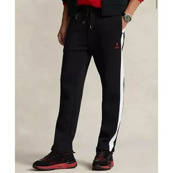 Polo Ralph Lauren NWT Double Knit Jogger sweat Track Pant XL Black