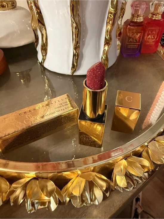 Chantecaille Lip Cristal Lipstick in Gold Case - Aventurine Shade