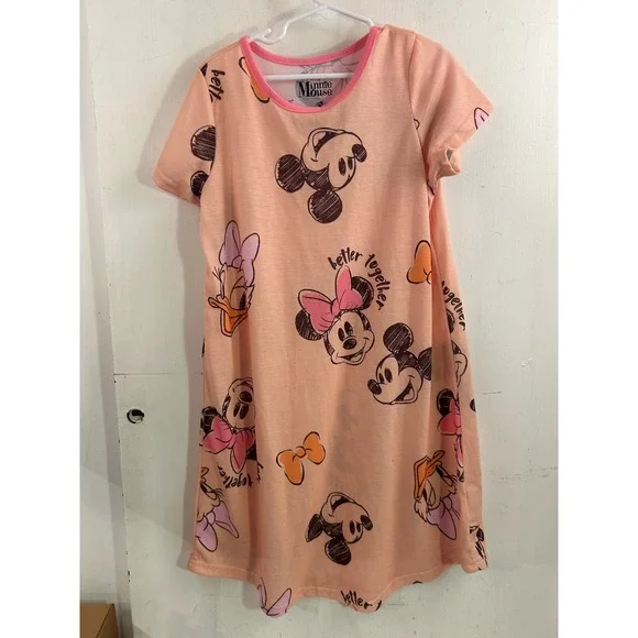 Disney Minnie Mouse Nightgown 10/12 Peach Better Together Girls