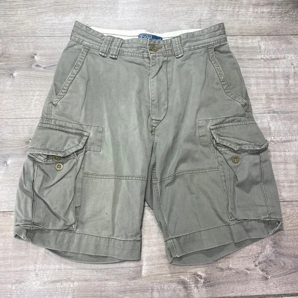 Polo Ralph Lauren Cargo Shorts Men's 30 Olive‎ Green Cargo Chino Military 1967