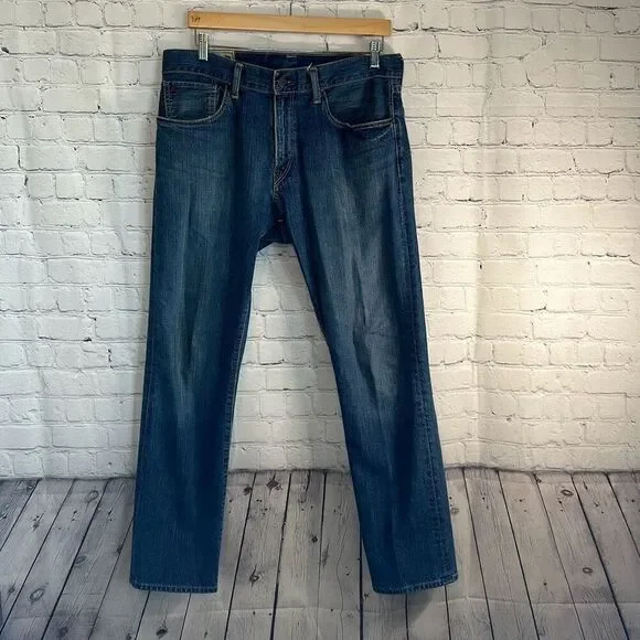 Polo‎ Ralph Lauren Mens Hampton Straight Leg Jeans size 32 x 30 Blue