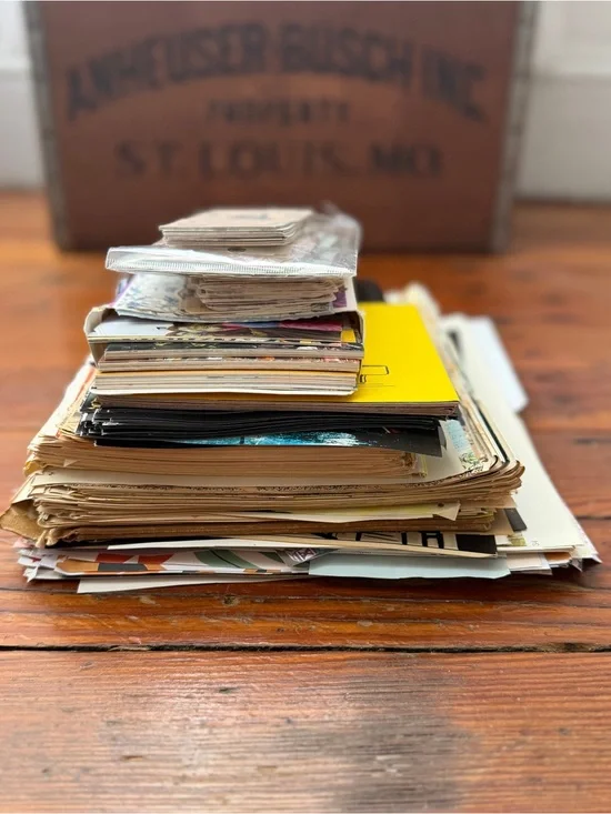 Huge Lot 5lbs paper ephemera + junk journal mix mostly vintage