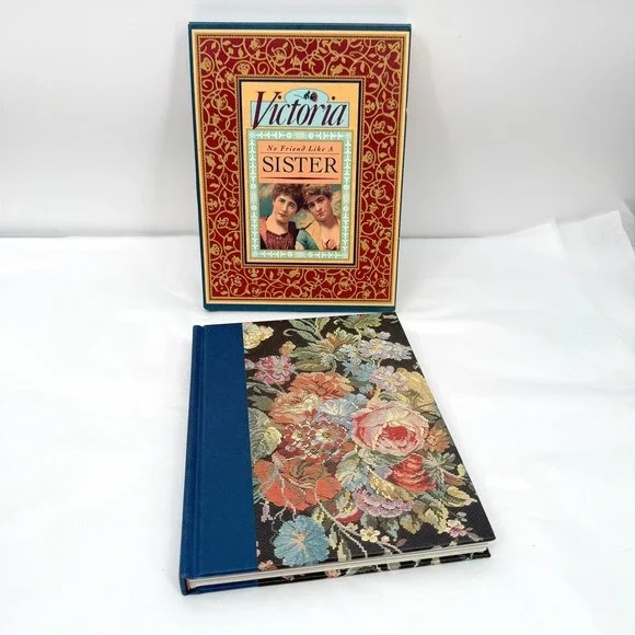 Victoria No Friend Like A Sister Floral Journal VTG Gift in Box Book Inscribed**