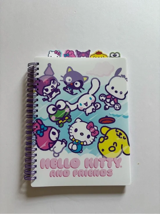 Hello Kitty Pastel Blue & Pink Character Spiral Notebook