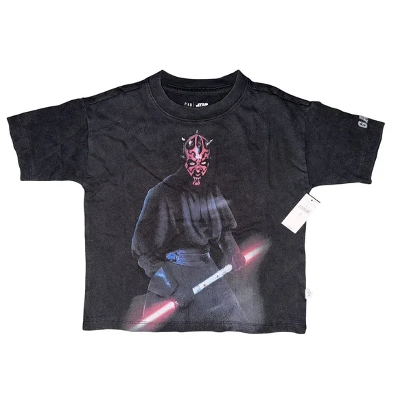 Gap Kids Star Wars Darth Maul Graphic T-Shirt Black XS 4-5 NWT 712603-04-1 Q3