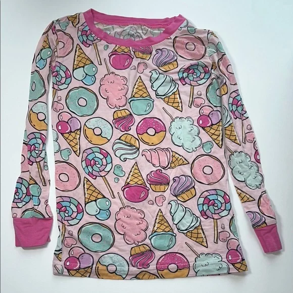 Little Sleepies Sweet Treats Long Sleep Pajama TOP ONLY - 3T