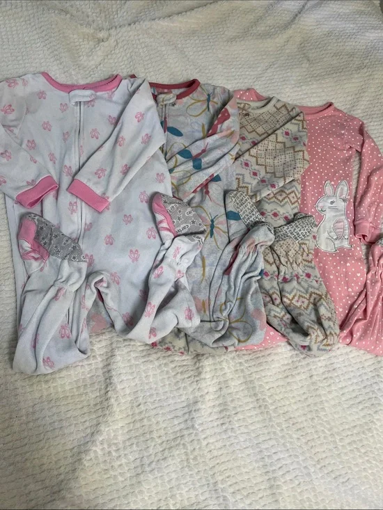 Carters Soft Patterned Kids Pajama Sleepwear 4 set