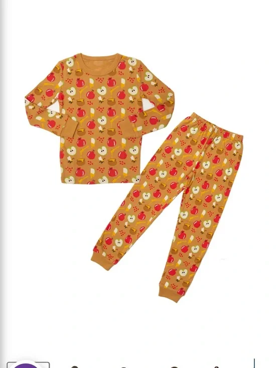 Toddler 2T apples and honey Rosh Hashanah Pajamas