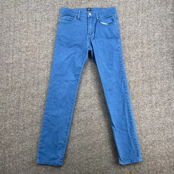 Gap Kids Boys Blue Stretch Skinny Jeans Size 14 Regular Regular Fit Denim Pants