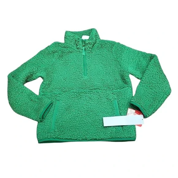 Wondershop Boys Girls Pajama Pullover Sherpa Sweatshirt Sweater Medium 8 Green
