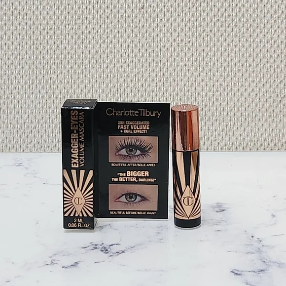 Charlotte Tilbury Exagger-Eyes Volume Mascara Mini Size .06 oz