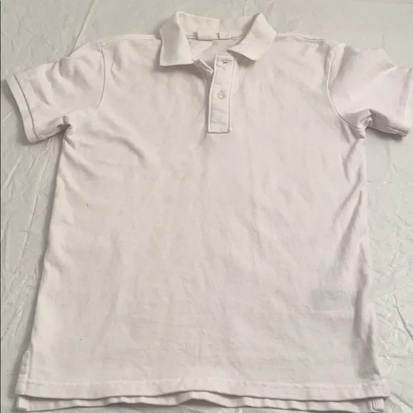 Gap white pique short sleeve polo shirt XL = 12