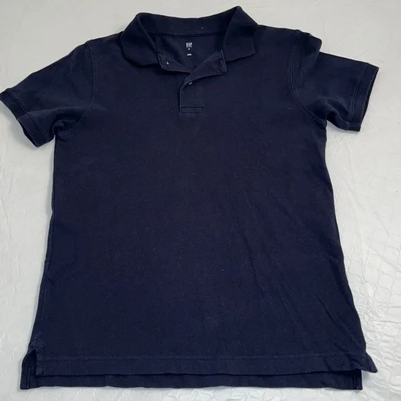 Gap navy blue pique short sleeve polo shirt XL = 12