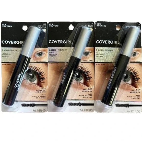 New 3 Covergirl Exhibitionist Primer Mascara‎ Off White