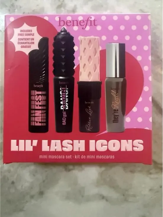 Benefit Cosmetics Lil' Lash Icons Mini Mascara Set/NIB-$64 Value