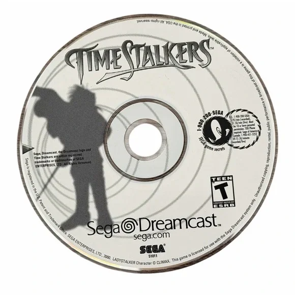 Time‎ Stalkers (Sega Dreamcast, 2000) Tested Game Disc Only