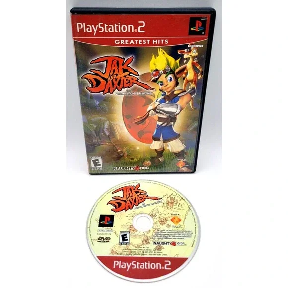 JAK AND DAXTER PS2 GAME GAME CASE & GAME NAUGHTY DOG PLAYSTATION‎ 2