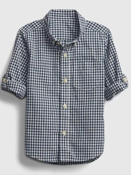 GAP Classic Checkered Button-Up Shirt