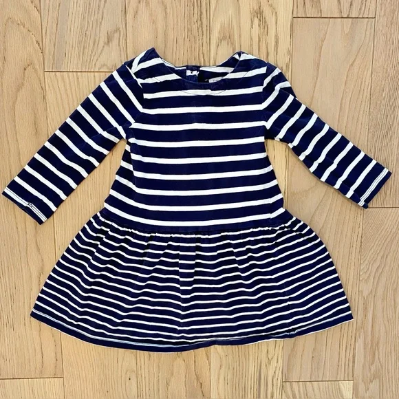 Baby GAP Navy and White Striped Dress Size 4T