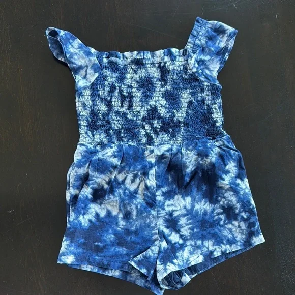 GAP Blue Tie-Dye Jumpsuit with Elasticated Fit