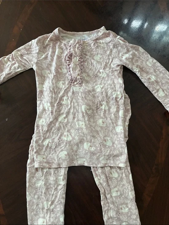 Magnetic Me Pink Elephant Print Pajama Set