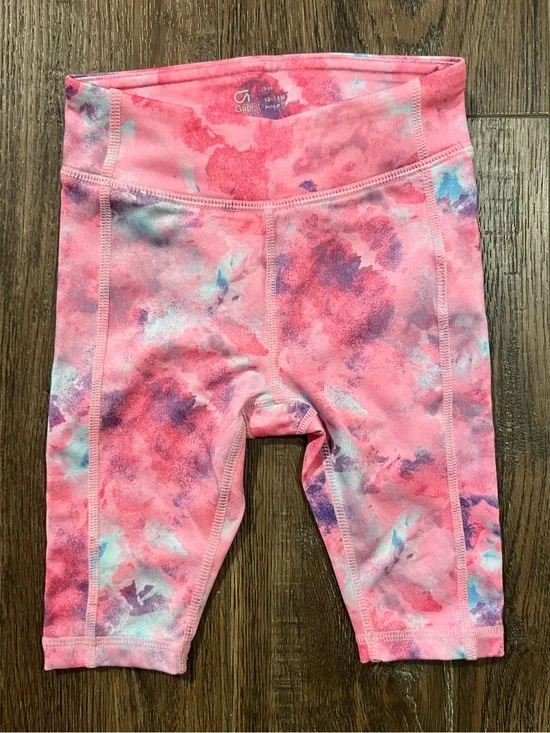 GAP Pink Tie-Dye Biker Shorts for Kids