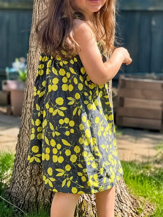 Baby Gap Floral Tie Strap Dress