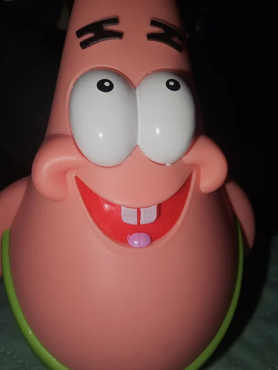 Patrick Star Makeup Organizer Pen Holder - Pink with Green Trim