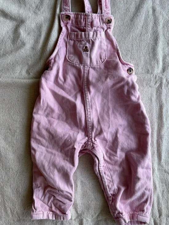 GAP Pink Baby Overalls with Front Pocket