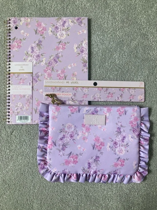 IN-HAND | LoveShackFancy x Target Happy Thoughts Spiral Notebook & Pencil Case