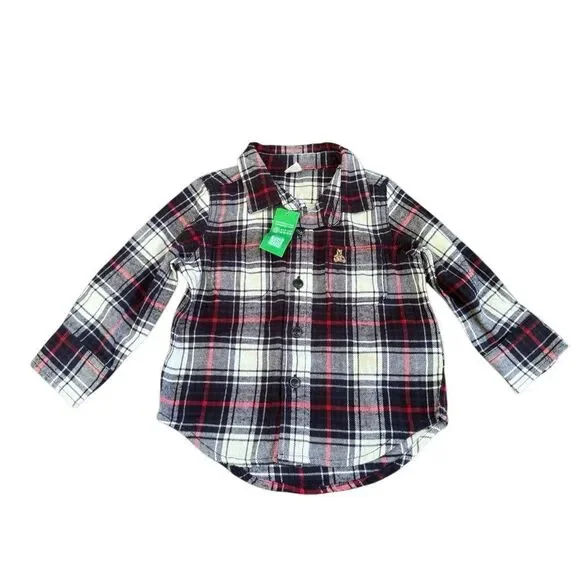 NWT GAP Baby Boys Oversized Oxford Shirt Size 12-18 Months