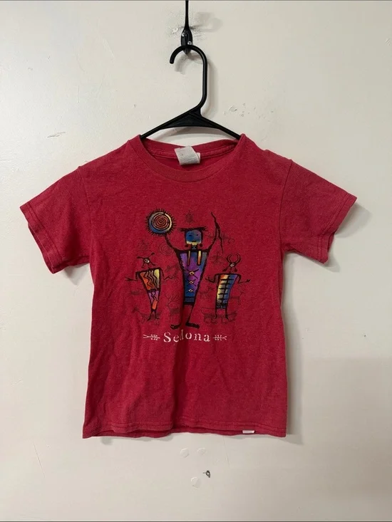 Kids' Red Graphic T-Shirt 90’s