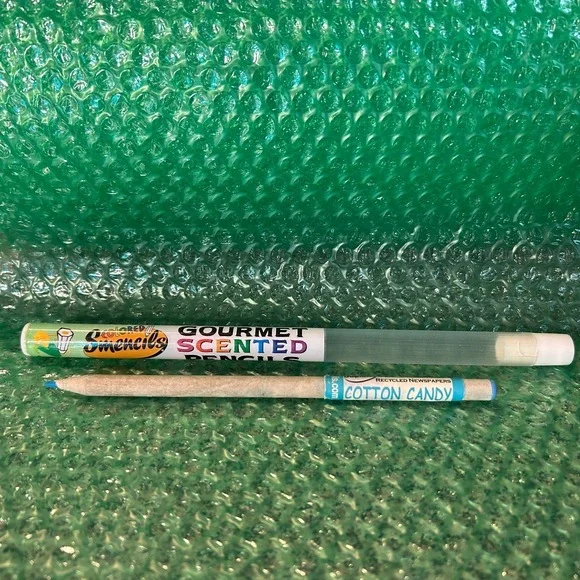 Smencils RETRO Colored COTTON CANDY Gourmet Scented Pencil Eco Newspaper