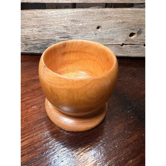 Vintage‎ Oregon Coast Solid Myrtlewood Pencil Pen Trinket Cup Holder Container