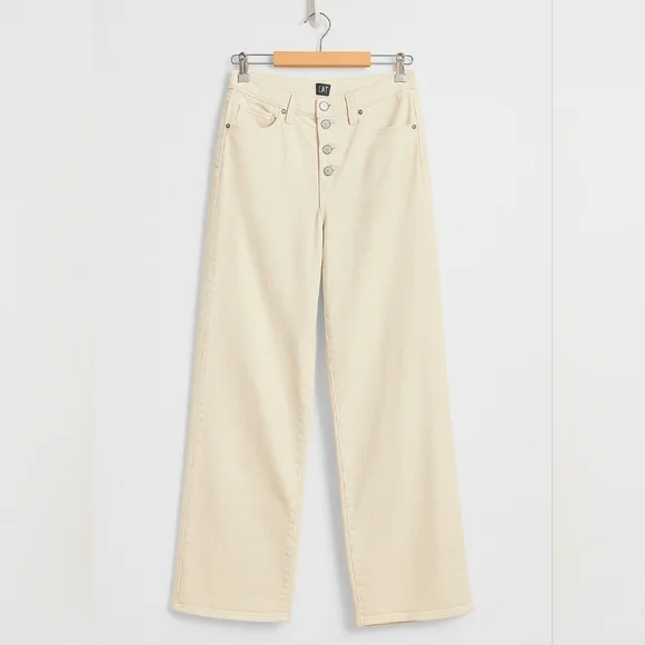 GAP Denim Wide Leg Jeans Color: Beach Pebble