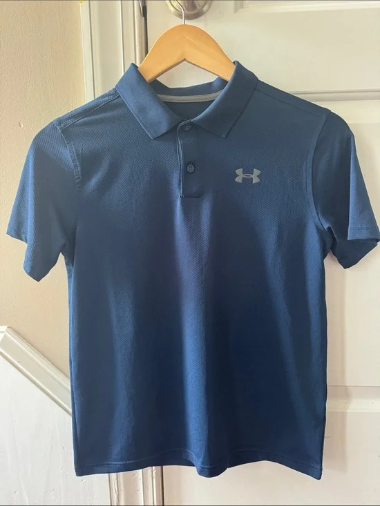 Under Armour Boy’s Navy Blue Performance Polo