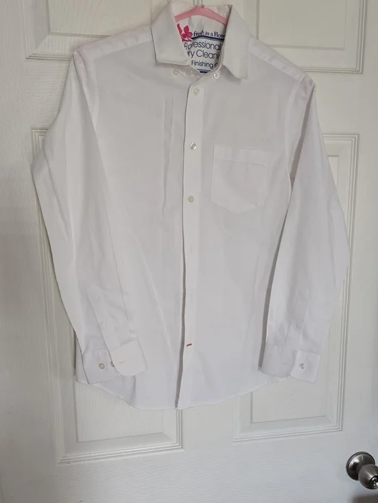 Tommy Hilfiger White Boys' Button-Down Dress Shirt