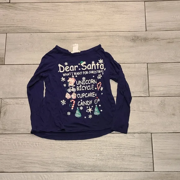 🍦Btween Santa Christmas List Girls Tee 🪅