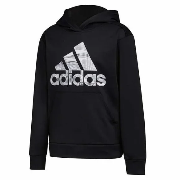 NWOT - adidas Youth Black fleece hoodie  - Size XL