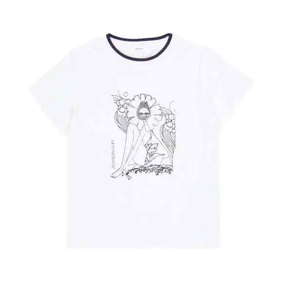ZIMMERMANN girl Anneke printed cotton T-shirt size 8