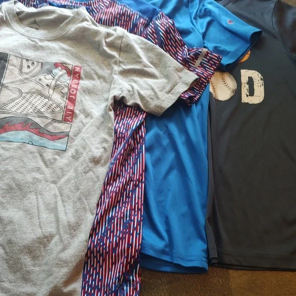 Jordan/Champion/BCG Boys Size 10-12 Multicolor Activewear T-Shirt Bundle 4pc