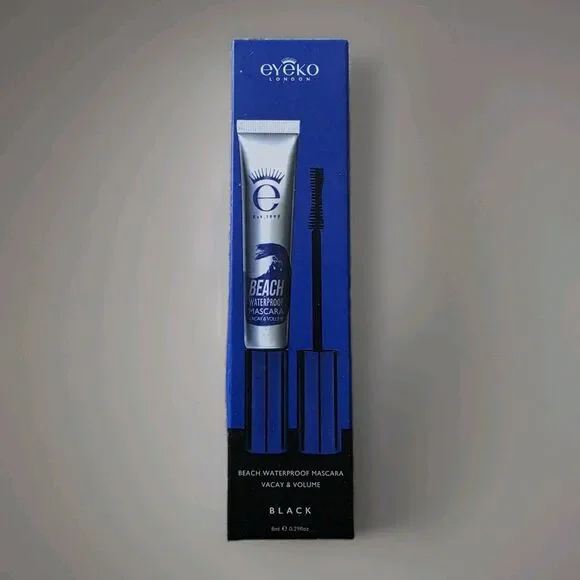 Eyeko Beach Waterproof Vacay and Volume Mascara Black 0.29 oz New with Box