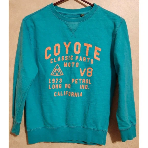 Petrol Industries Co Kids Coyote Classic Parts Moto V8 Sweatshirt Teal Size 140